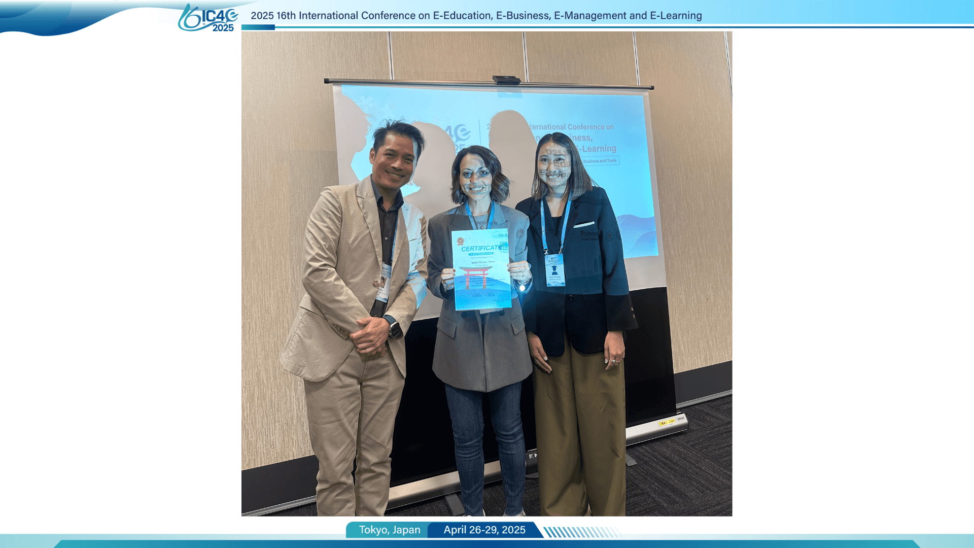 Best Presentation Award Winner - Onsite Session 15